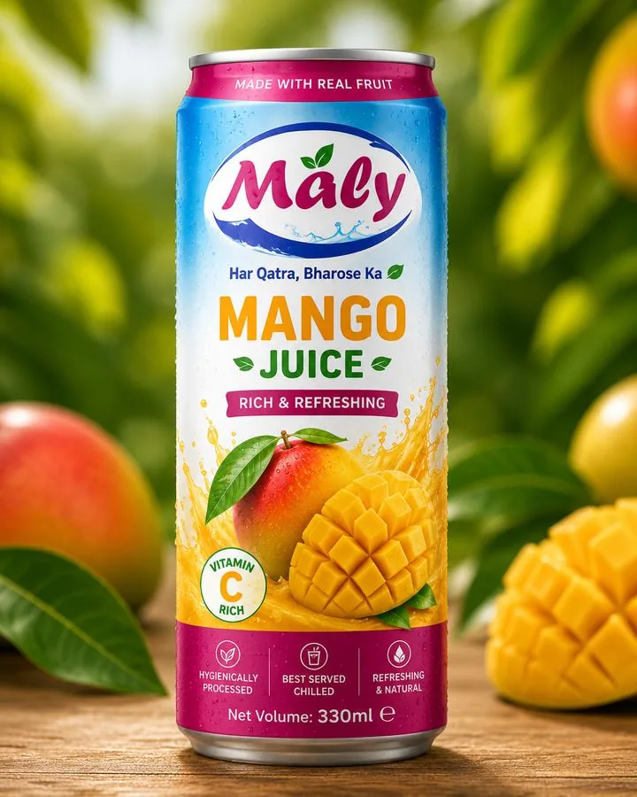 Maly Mango Juice 330ml can — Har Qatra, Bharose Ka